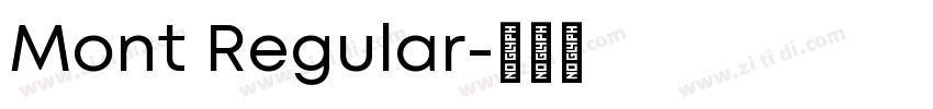 Mont Regular字体转换